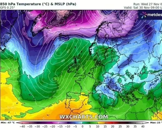 英国天气：确切日期伊比利亚烟柱袭击英国气温飙升10摄氏度